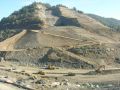 Construction Dam and Levee in the Mountains