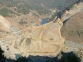 Construction Dam and Levee in the Mountains