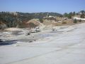 Construction site of levee