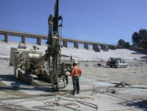 Construction worker overseeing work 