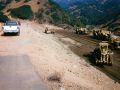 Construction site of dam and levee